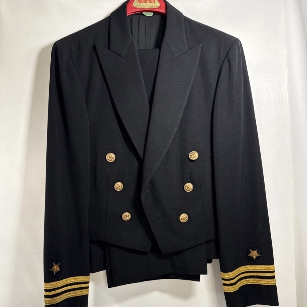 US Navy Officer Black Dinner Dress Mess Jacket Uniform Commander O-5 Gold Star